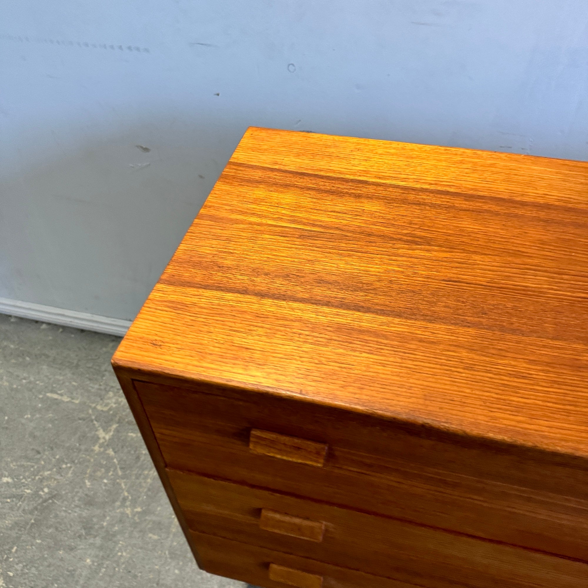 Danish Modern Borge Morgensen Teak Low Vanity Dresser