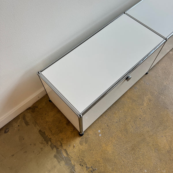 USM HALLER Low Media Console (Pure White)