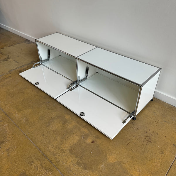 USM HALLER Low Media Console (Pure White)