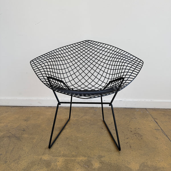 Authentic Knoll Bertoia Diamond Indoor / Outdoor Chair (Black)