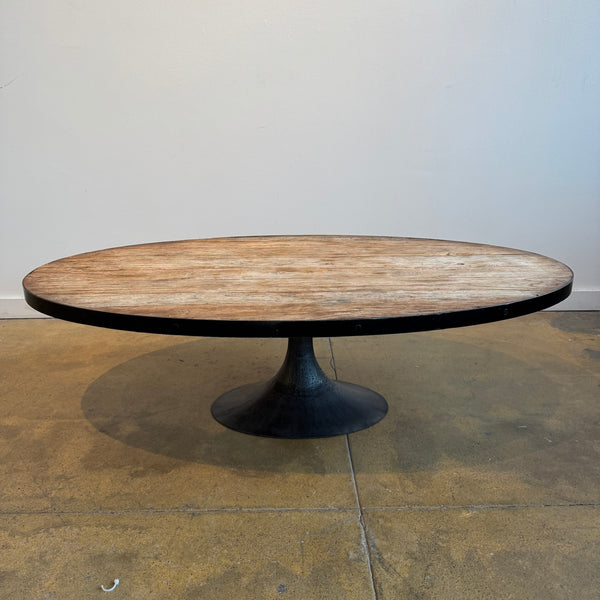 Restoration Hardware Aero 55" Oval Coffee Table