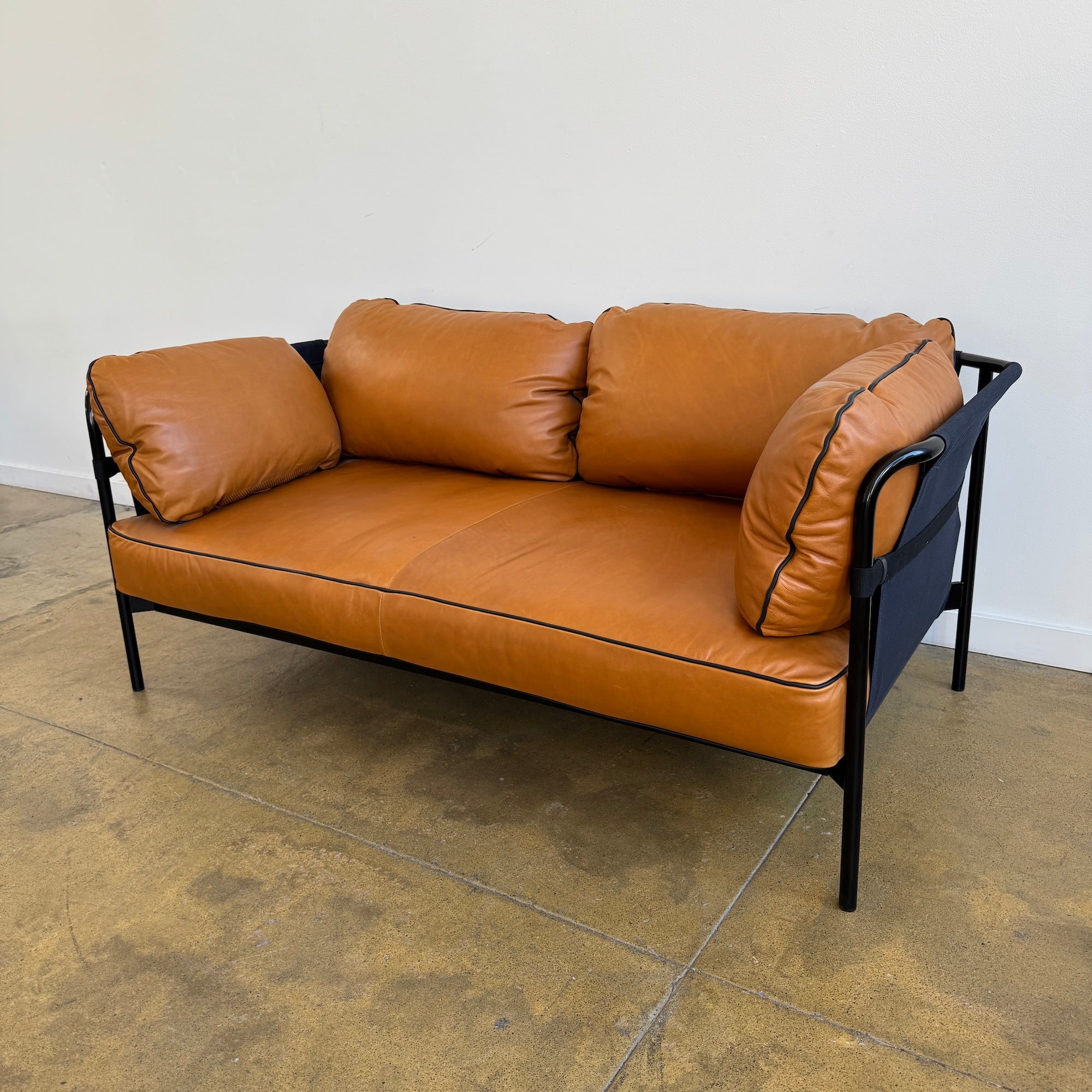 HAY Can Two Seater Leather Sofa (Like New)