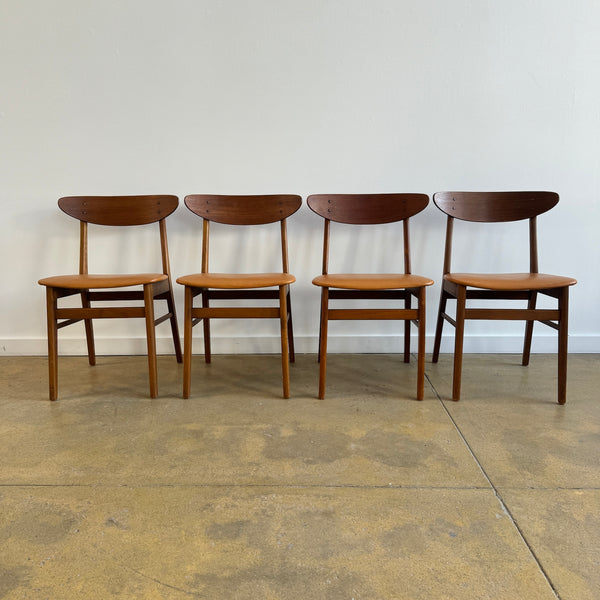 Danish Modern Set of 4 Farstrup Model 210 Dining chairs