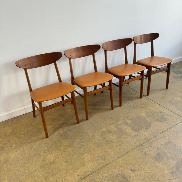 Danish Modern Set of 4 Farstrup Model 210 Dining chairs