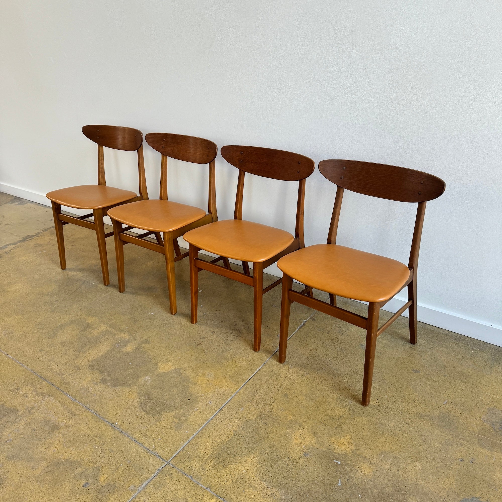 Danish Modern Set of 4 Farstrup Model 210 Dining chairs