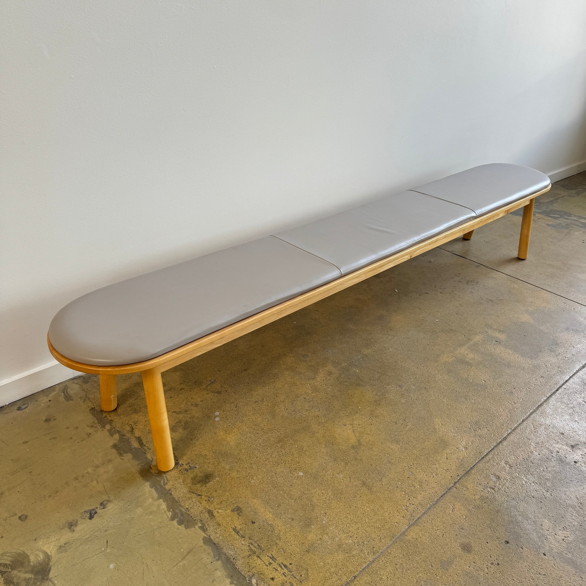 Corral Pill Extra Long leather upholstery bench