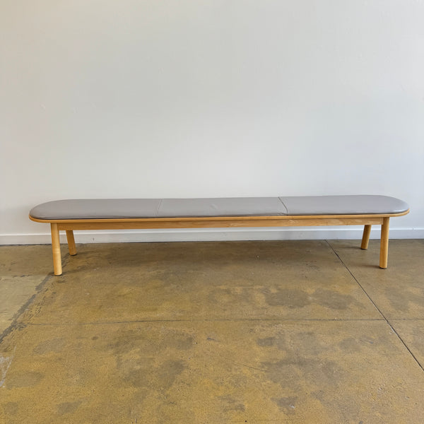 Corral Pill Extra Long leather upholstery bench