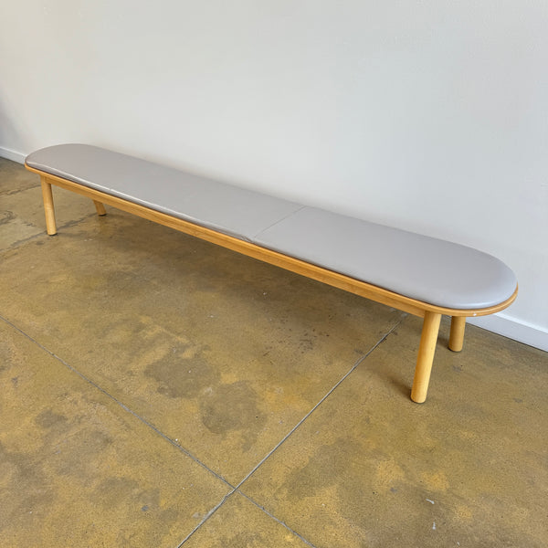 Corral Pill Extra Long leather upholstery bench