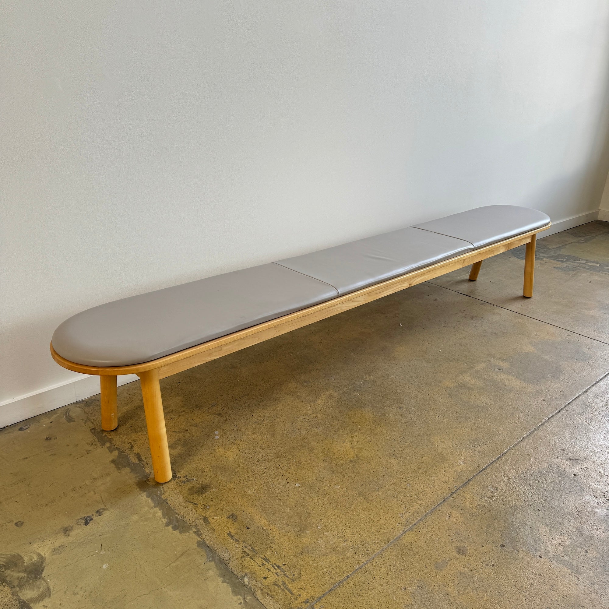 Corral Pill Extra Long leather upholstery bench