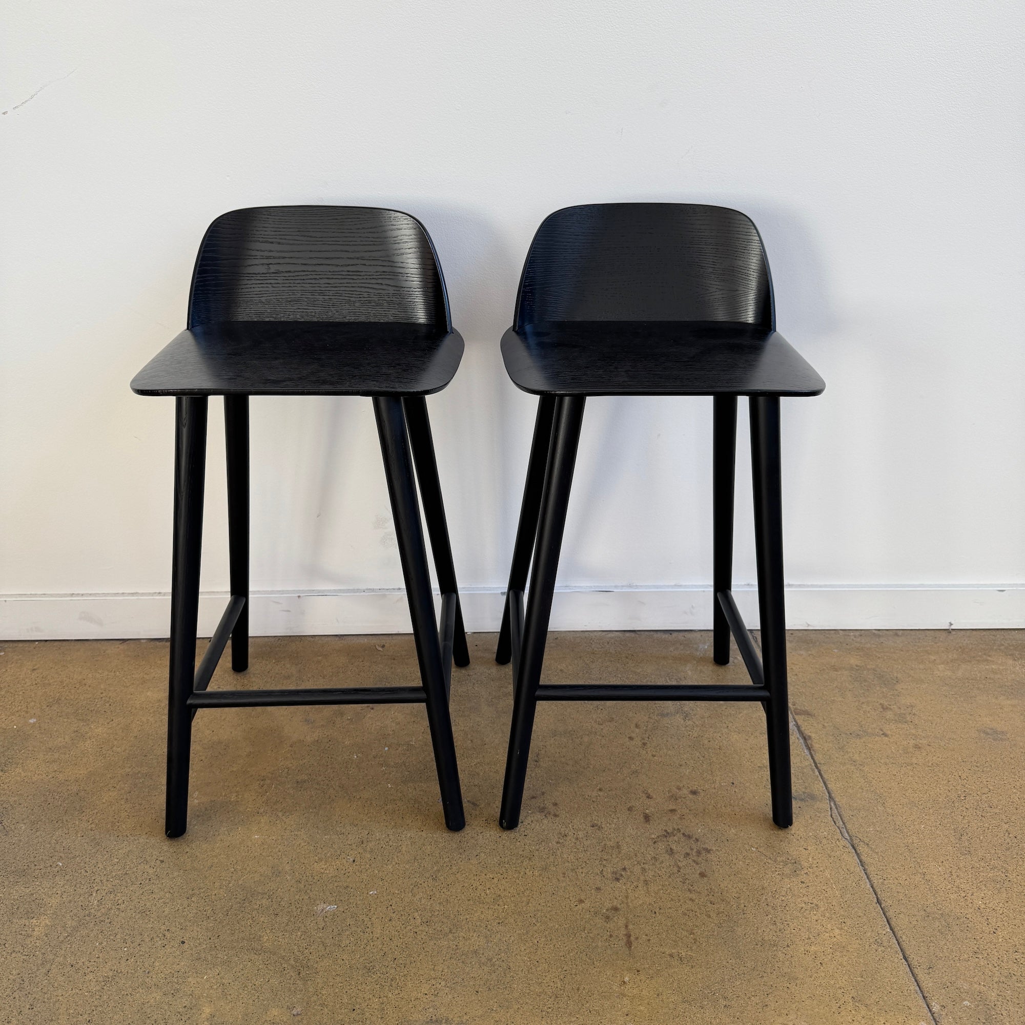 Muuto "Nerd" set of 2 Counter Stools by David Geckeler