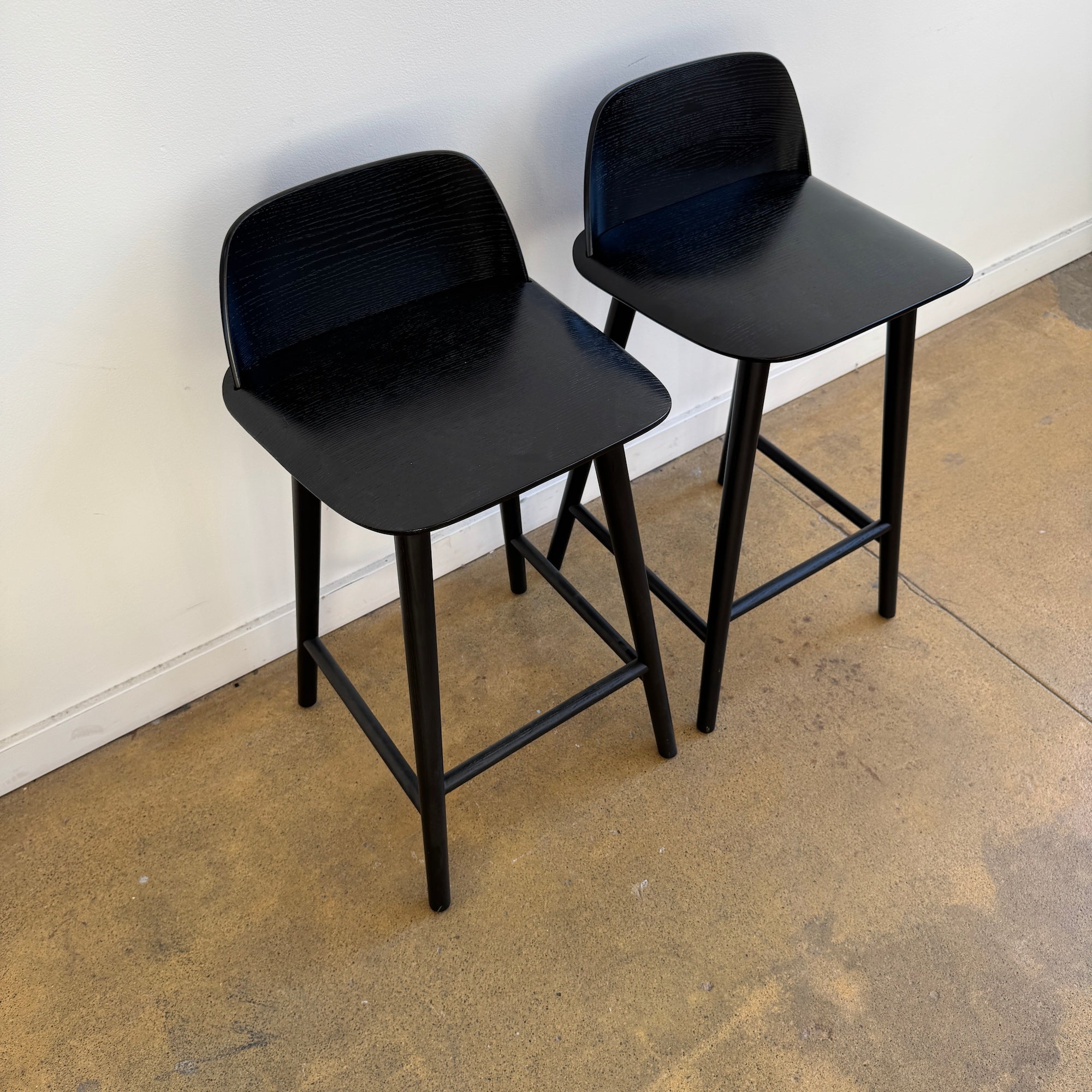 Muuto "Nerd" set of 2 Counter Stools by David Geckeler