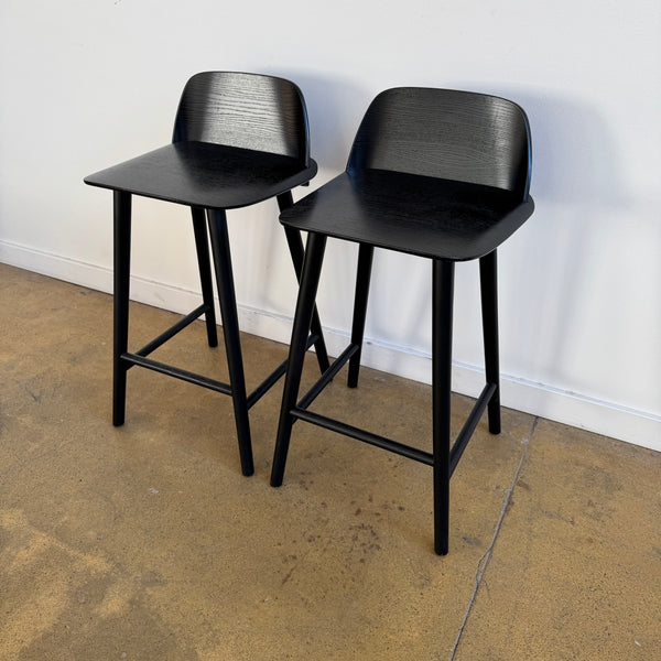 Muuto "Nerd" set of 2 Counter Stools by David Geckeler