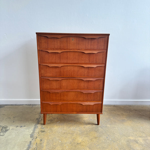 Danish Modern Trekanten Tall drawers in teak with six drawers