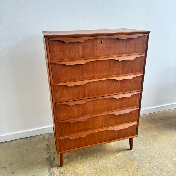 Danish Modern Trekanten Tall drawers in teak with six drawers