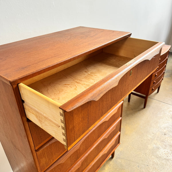 Danish Modern Trekanten Tall drawers in teak with six drawers