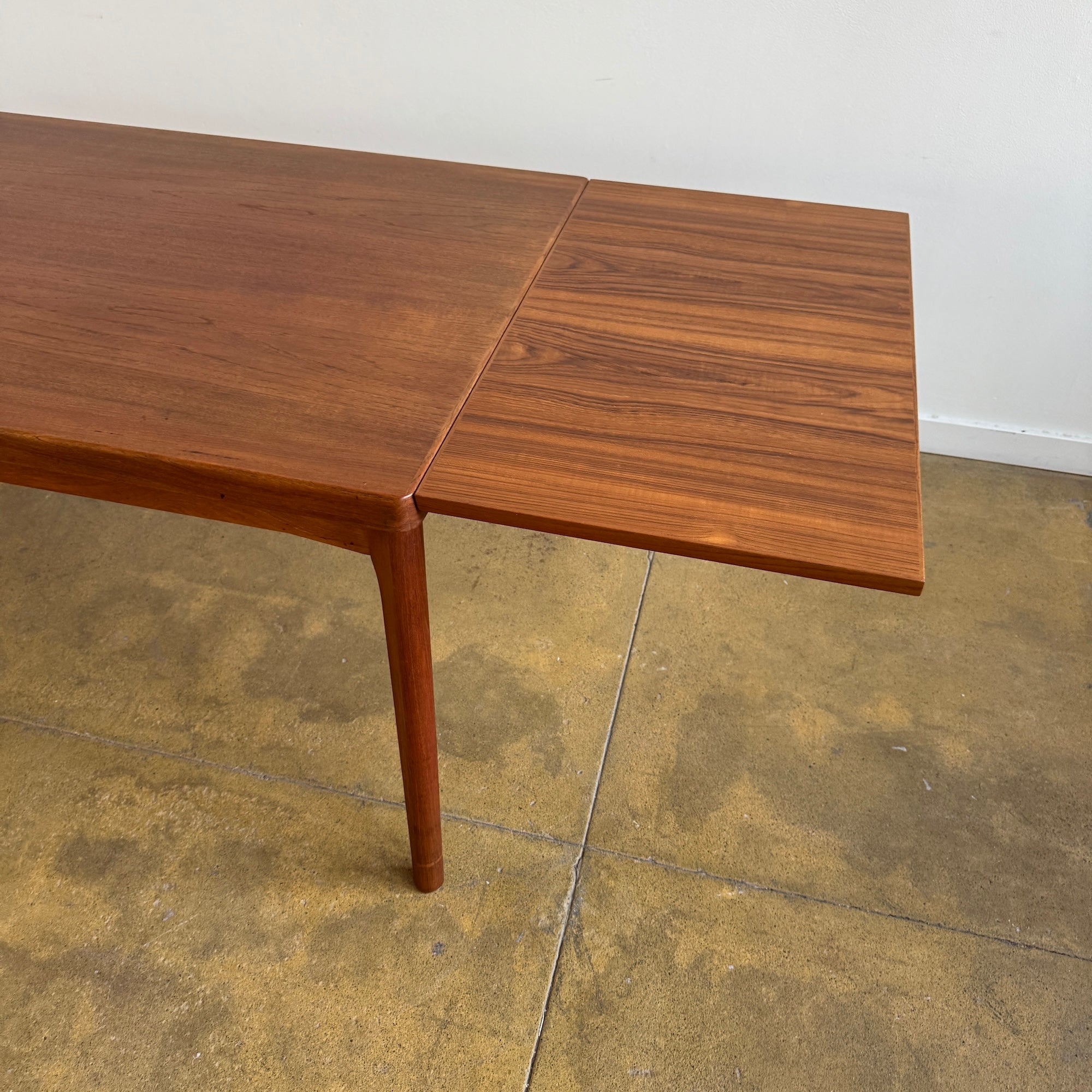 Danish Modern Teak Expandable Table by Henning Kjærnulf (Refinished)