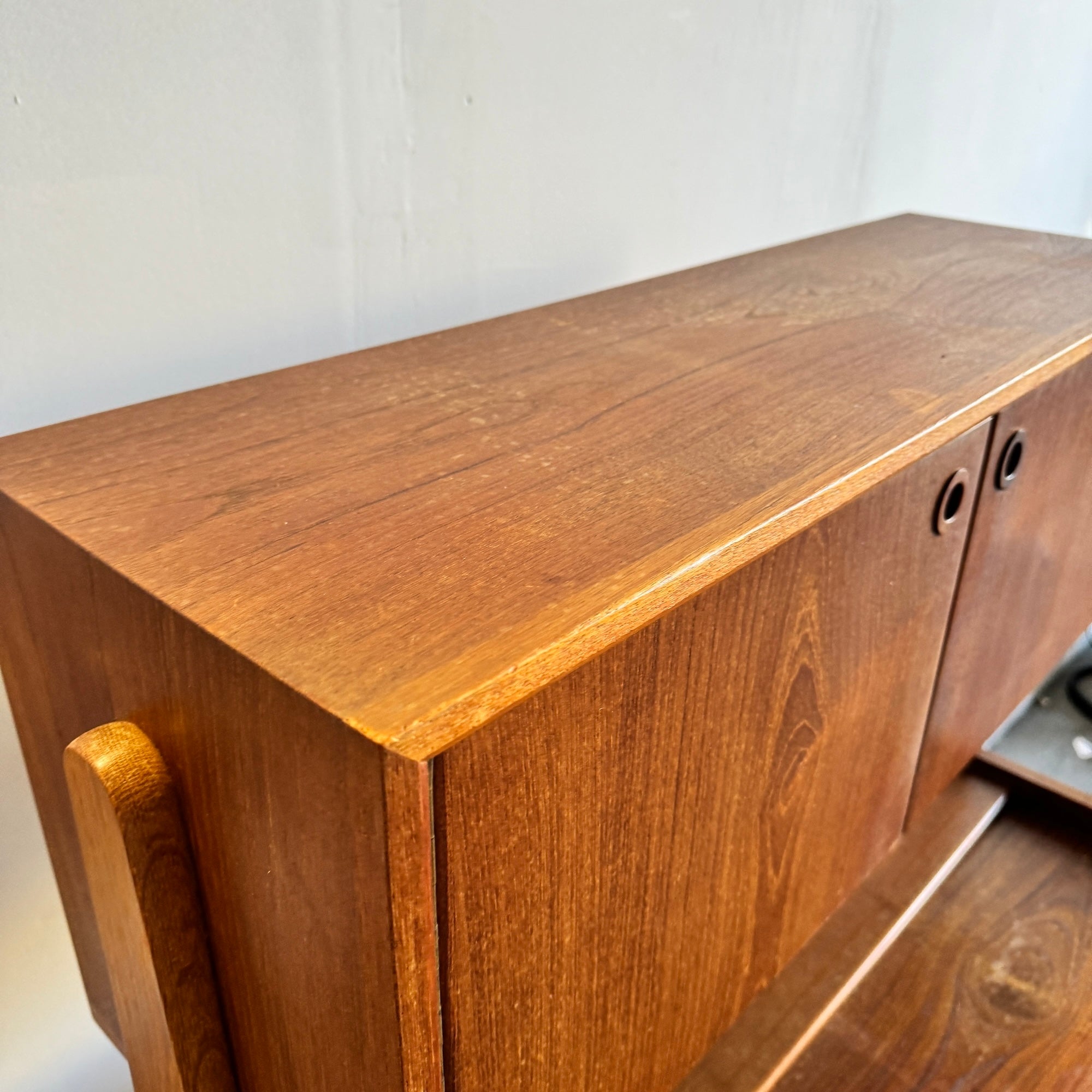 Danish Modern Teak Vanity/ Bar Storage