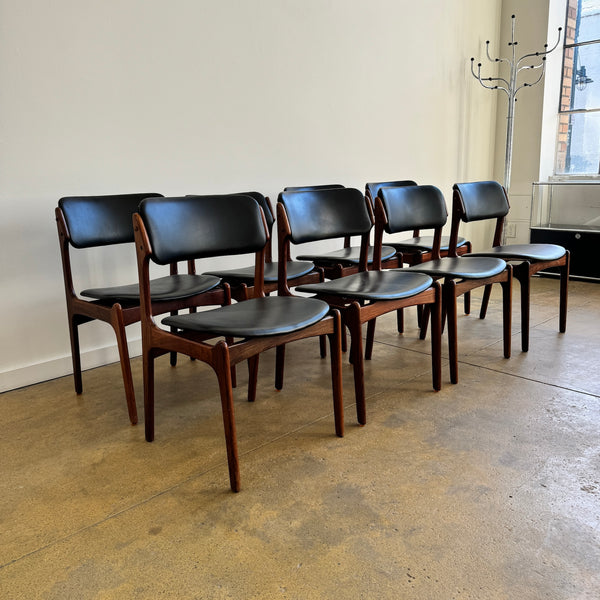 Danish Modern set of 8 Erik Buch Model 49 Rosewood Dining chairs