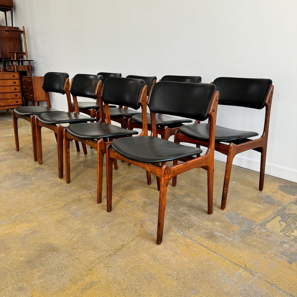 Danish Modern set of 8 Erik Buch Model 49 Rosewood Dining chairs