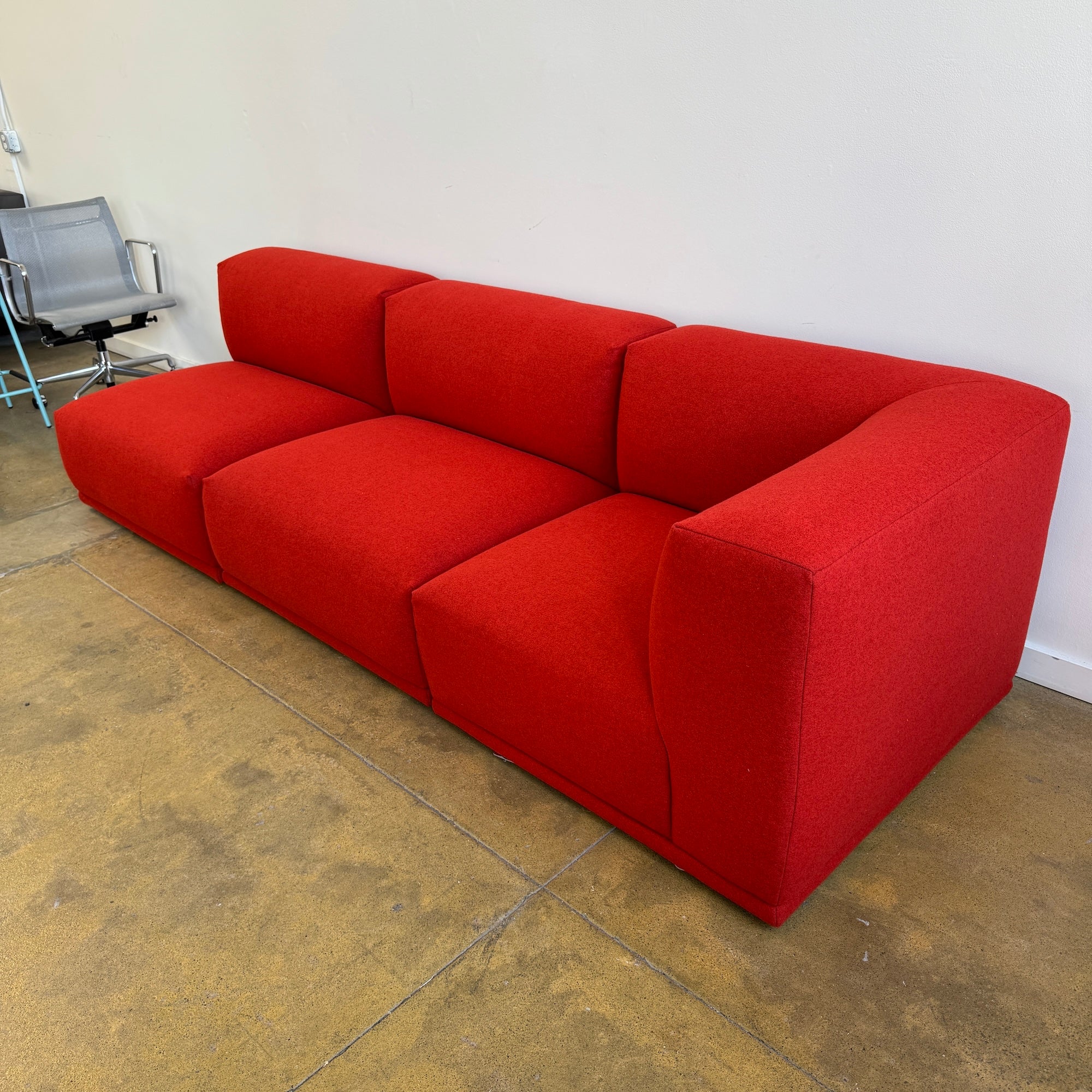 Muuto 3 Piece Connect Modular Sofa (Crimson Red)