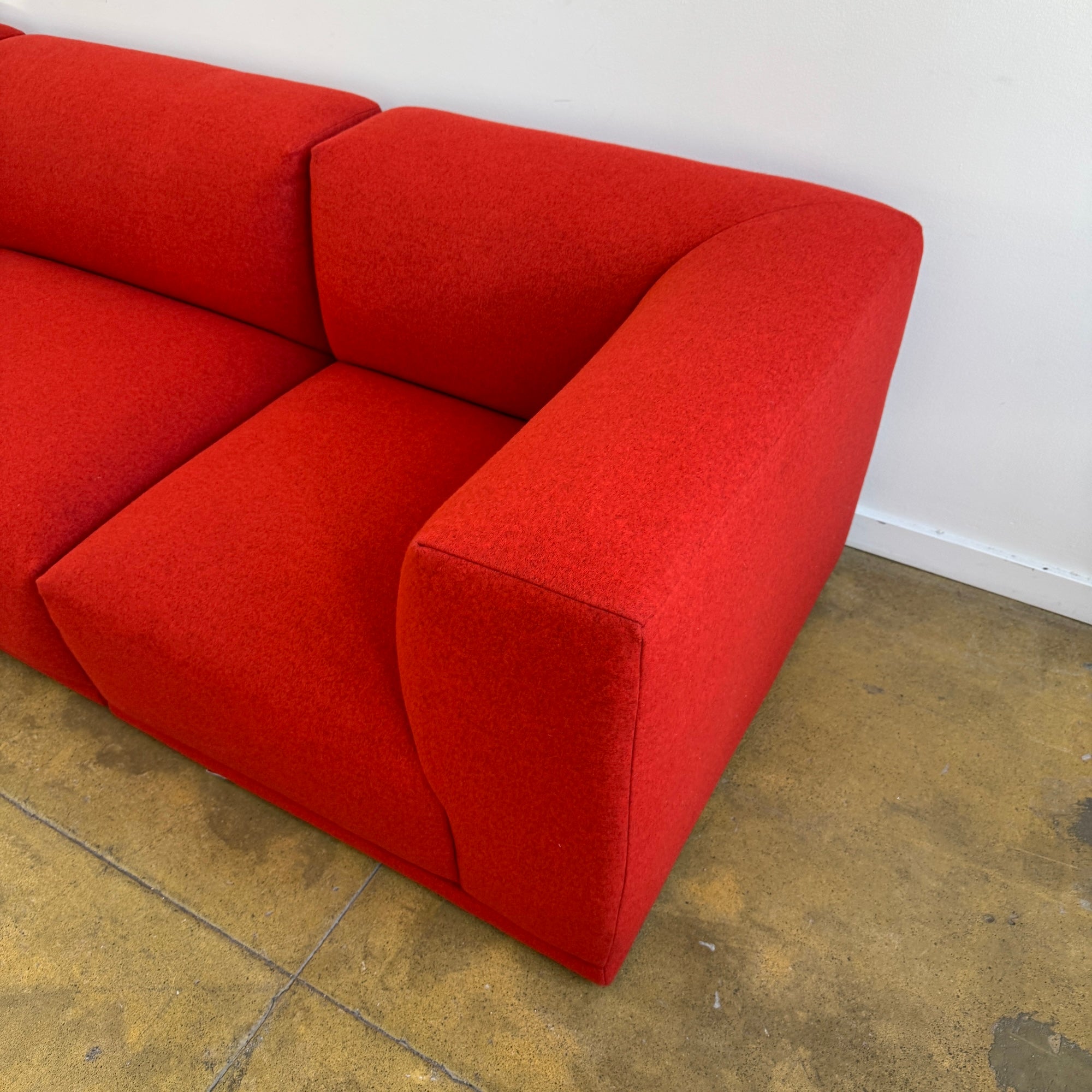 Muuto 3 Piece Connect Modular Sofa (Crimson Red)