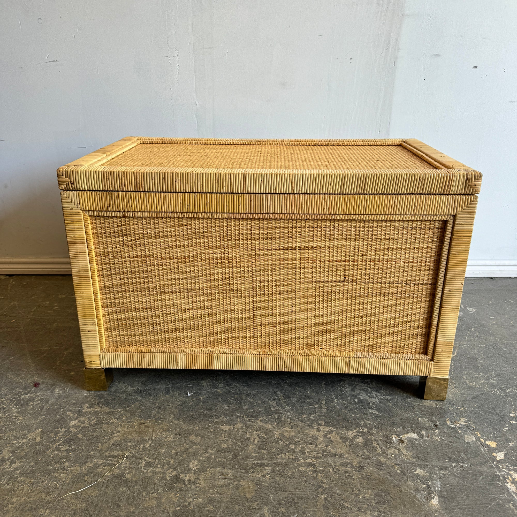 Serena and Lily Balboa Rattan Storage Trunk