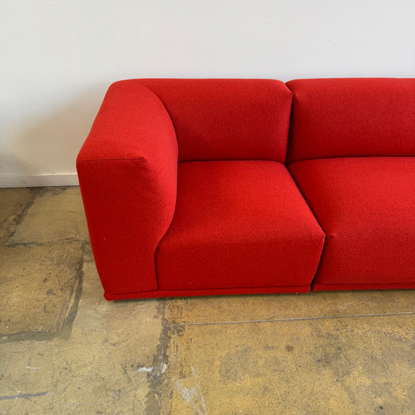 Muuto 3 Piece Connect Modular Sofa (Crimson Red)