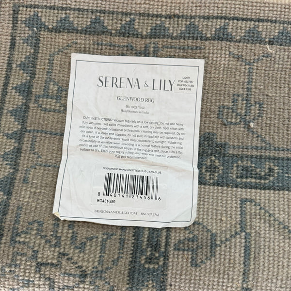 Serena and Lily Hand Knotted Runner Rug 3.5X9