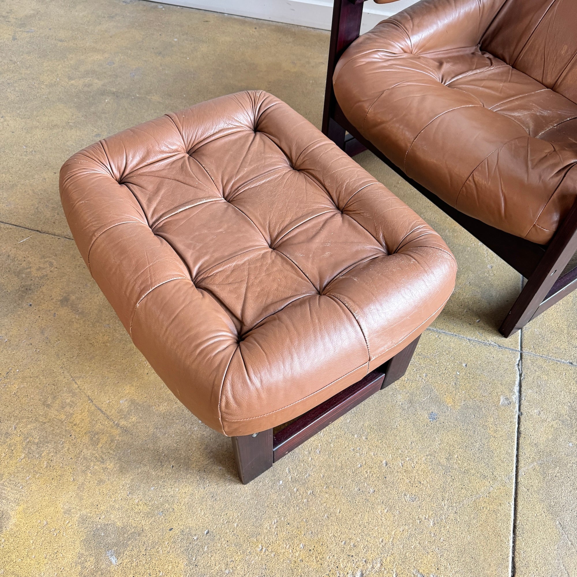 Percival Lafer Rosewood Mp-163 "Earth Chair" & Ottoman