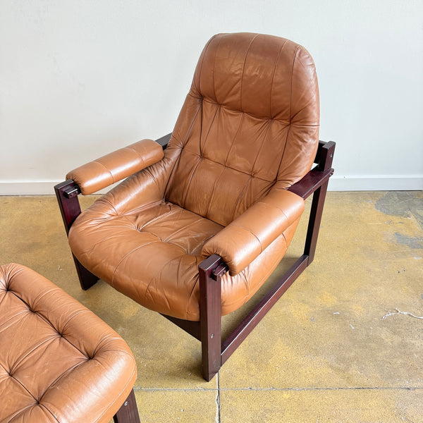 Percival Lafer Rosewood Mp-163 "Earth Chair" & Ottoman