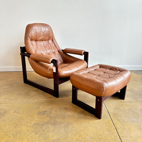 Percival Lafer Rosewood Mp-163 "Earth Chair" & Ottoman