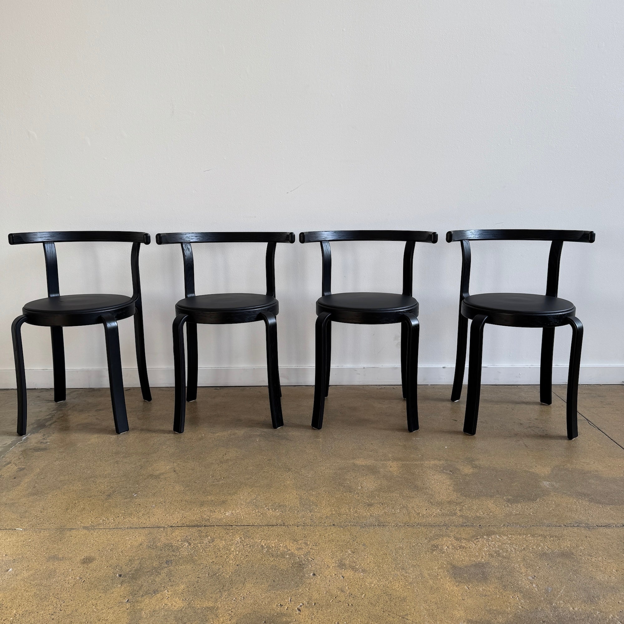 Danish Modern Magnus Olsen All black Model 8000 dining chairs