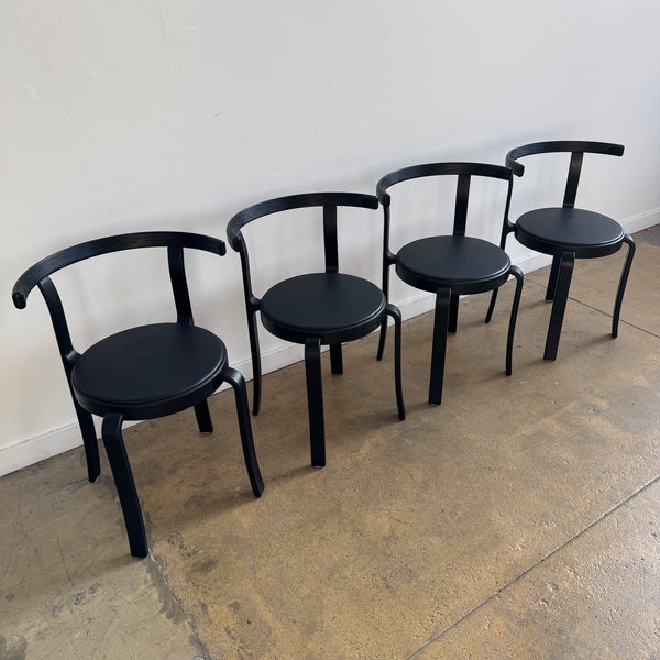 Danish Modern Magnus Olsen All black Model 8000 dining chairs