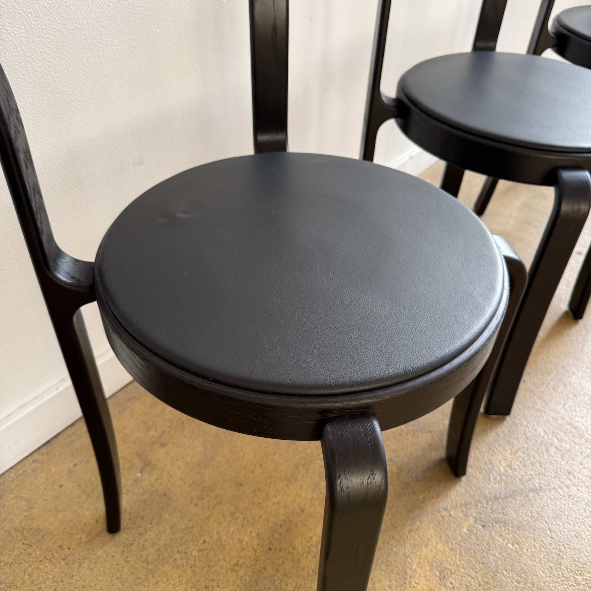 Danish Modern Magnus Olsen All black Model 8000 dining chairs