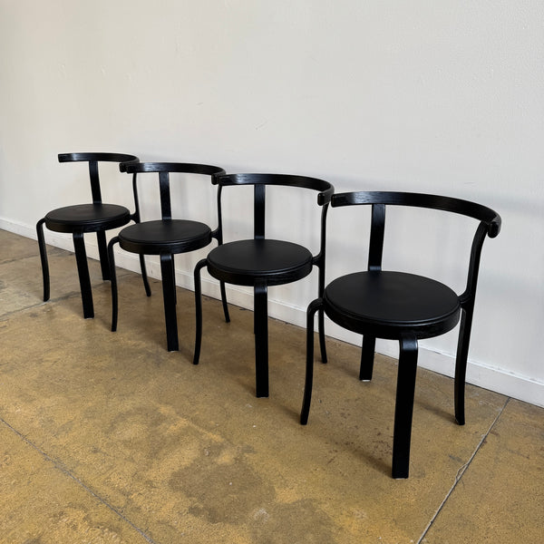 Danish Modern Magnus Olsen All black Model 8000 dining chairs