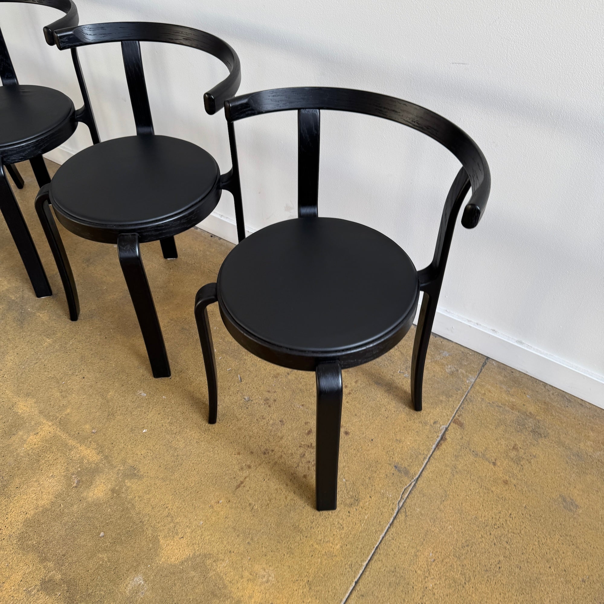 Danish Modern Magnus Olsen All black Model 8000 dining chairs