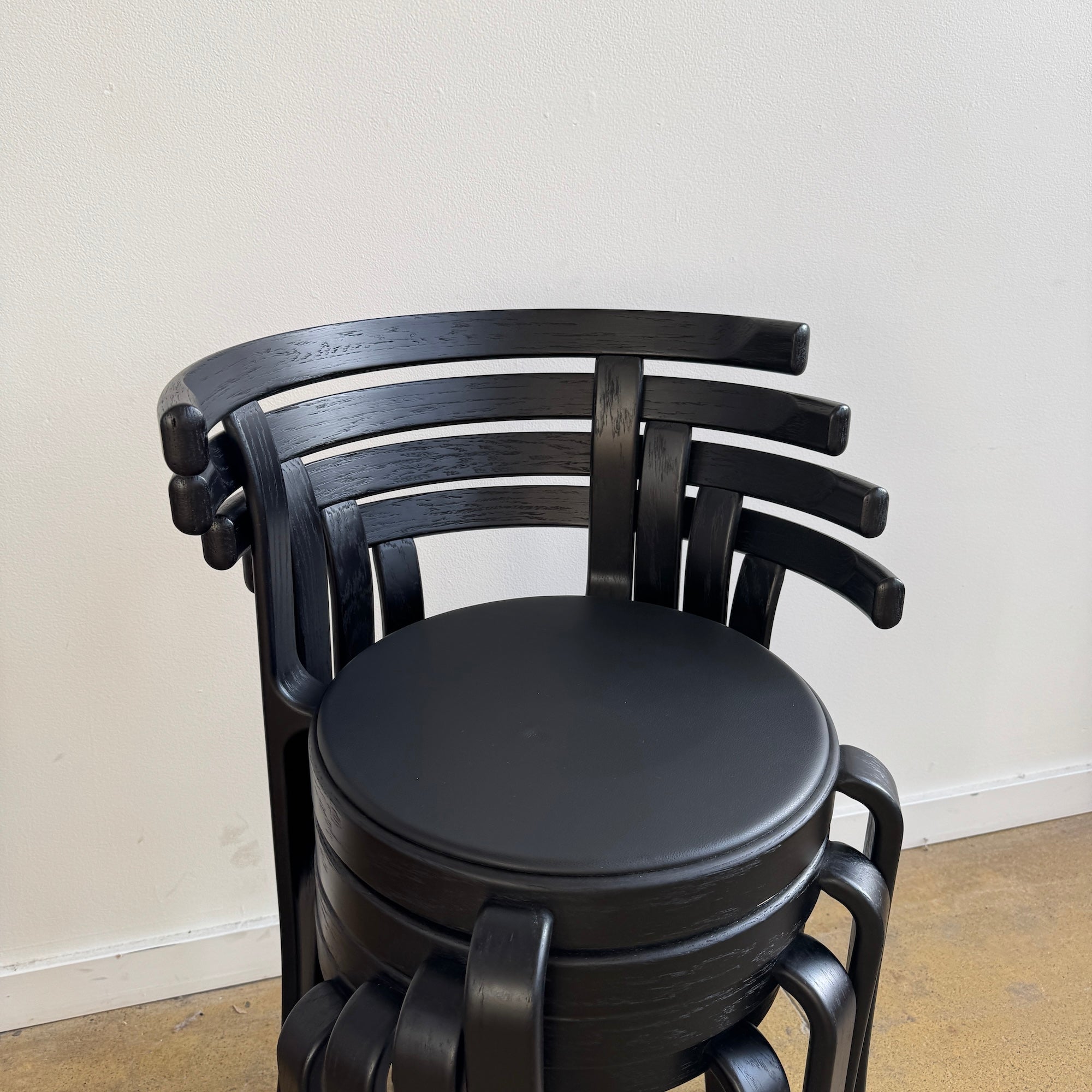 Danish Modern Magnus Olsen All black Model 8000 dining chairs