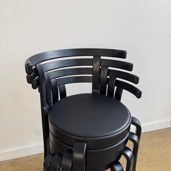 Danish Modern Magnus Olsen All black Model 8000 dining chairs