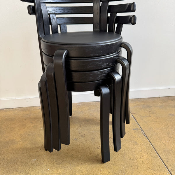 Danish Modern Magnus Olsen All black Model 8000 dining chairs