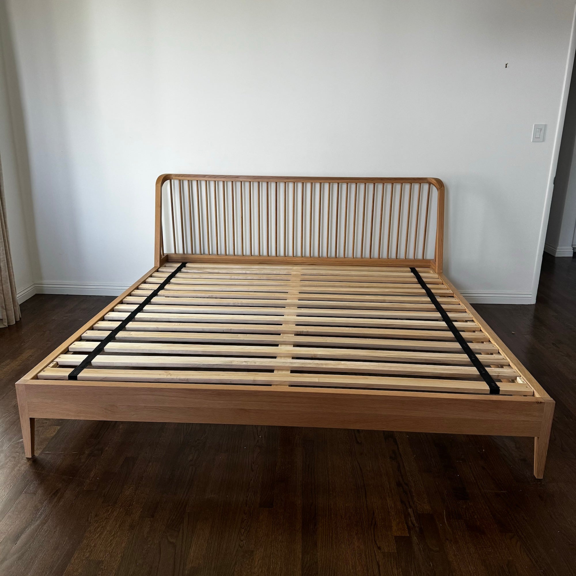 Rejuvenation Perkins Spindle Oak King Bed