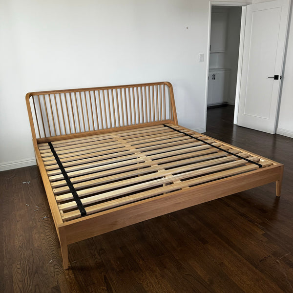 Rejuvenation Perkins Spindle Oak King Bed