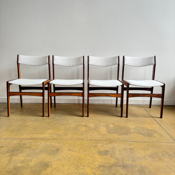 Danish Modern Rosewood dining chairs by Erik Buch for Anderstrup Stolefabrik,