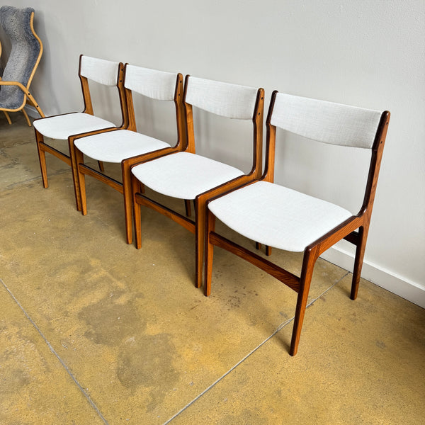 Danish Modern Rosewood dining chairs by Erik Buch for Anderstrup Stolefabrik,