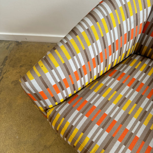 Bensen U Turn Club Chair with Maharam Multi Color Pepper fabric