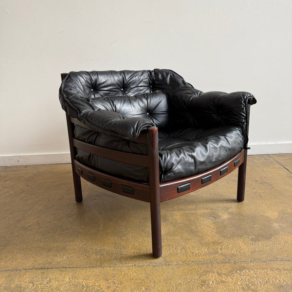 Danish Modern  Arne Norell & Sven Ellekaer Rosewood Easy Chair for Coja (Two Available)