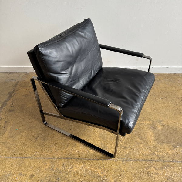 Preben Fabricius Conversation Leather Lounge Chair for Walter Knoll (Two Available)