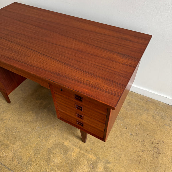 Danish Modern 8 Drawer Teak Desk