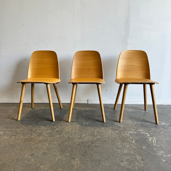 Muuto Set of 3 Nerd Dining chairs