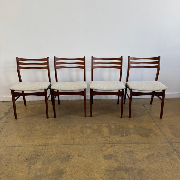 Danish Modern Set of 4 Dining Chairs by Skovby