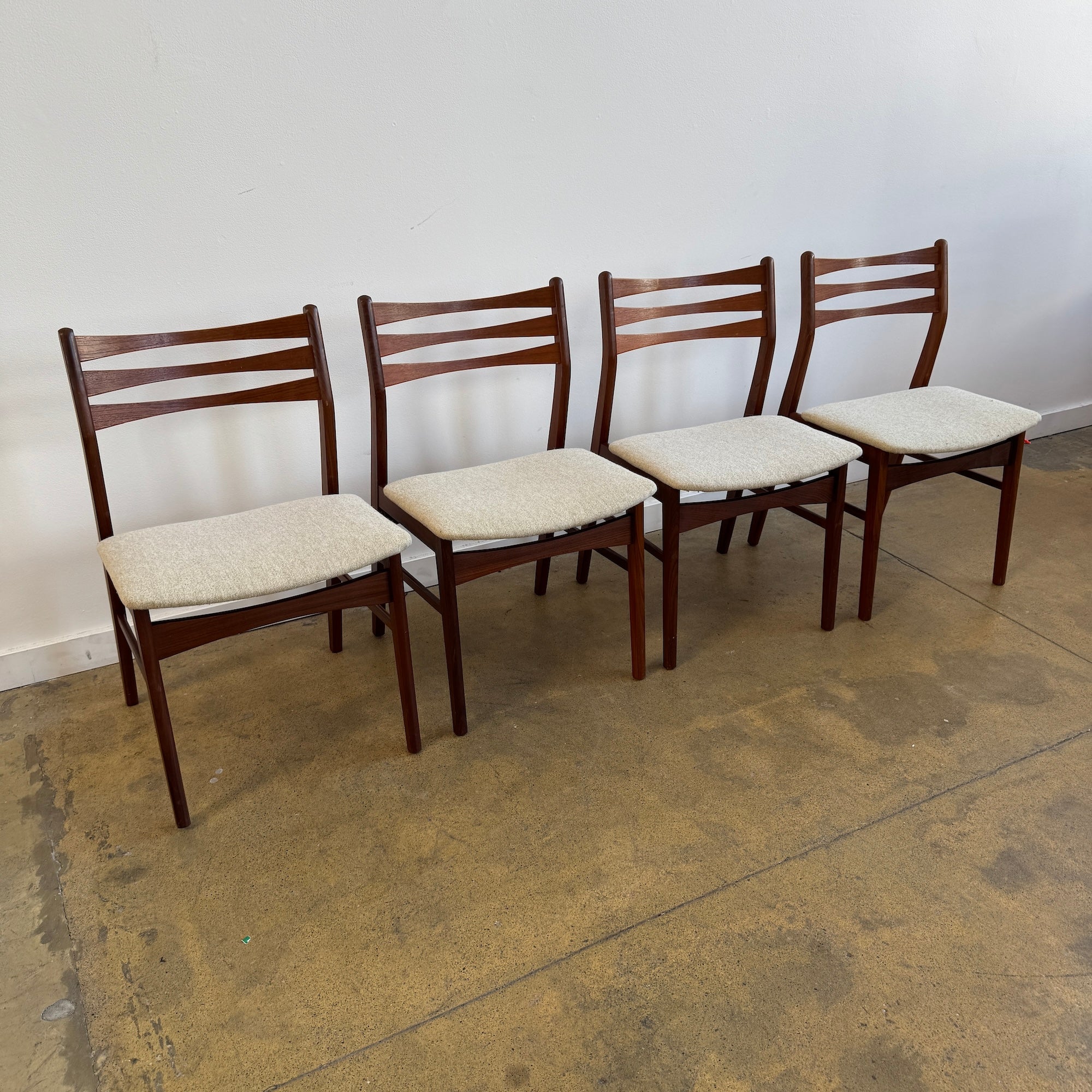 Danish Modern Set of 4 Dining Chairs by Skovby